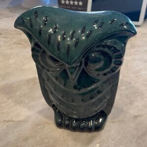 Apropos Home Collection cermaic owl deep teal blue